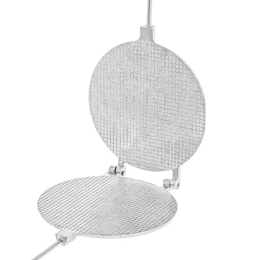 Форма для випічки вафельних трубочок вафельниця кругла 220 мм (велика, дерев'яні ручки, квадрати), ХЕАЗ 81850 - фото 6