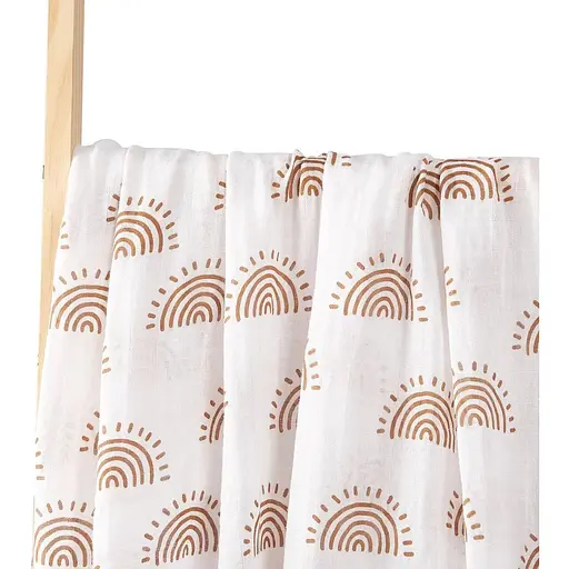 Муслинова дуже якісна пелюшка OldBro Kids Rain Sun 100x120 см - фото 1