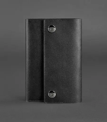 Шкіряний блокнот (Софт-бук) 5.0 чорний - фото 1