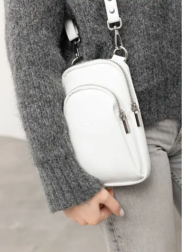 Женская сумка Sambag Modena белая 19 х 11 х 3 см (96193008) - фото 4