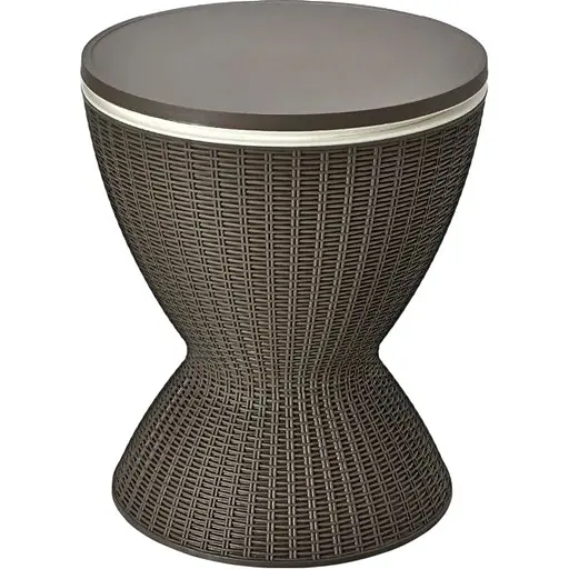 Стол-холодильник Costway Curver с регулируемой высотой 30L коричневый