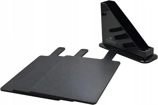 Набір обробних дошок Edenberg чорні 3 предмети з підставкою (EB-11983) - фото 2