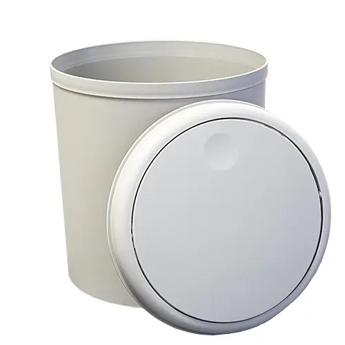 Відро для сміття 5 л бежеве (08346) - фото 2