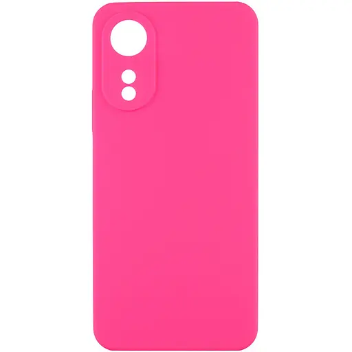 Чохол Silicone Cover Lakshmi Full Camera (AAA) для Oo A78 4G Рожевий / Barbie Pink