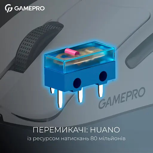 Миша GamePro Asgard Surt Wireless White (GM017W) [140401] - фото 10