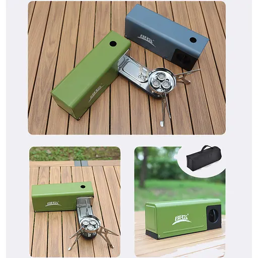 Газовая горелка BRS-97 зеленая - фото 4