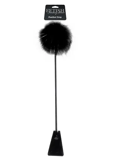 Стек Pipedream Fetish Fantasy Limited Edition Feather Crop чорний - фото 3