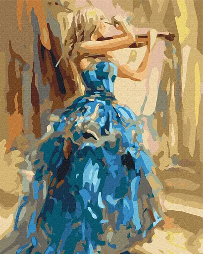 Картина за номерами на підрамнику Brushme Музична прима