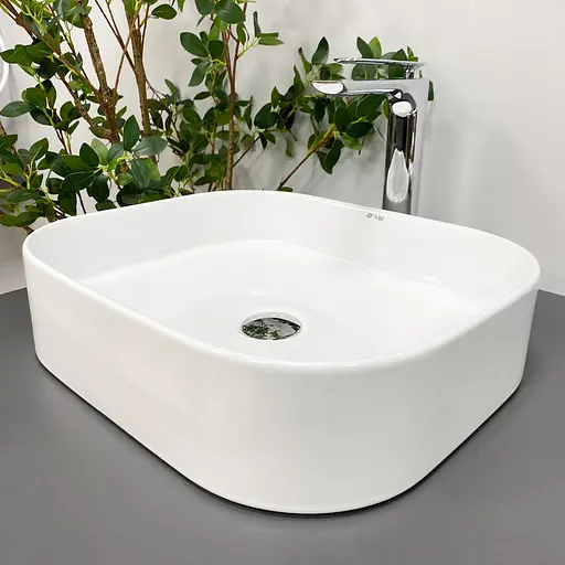 Умивальник VBI Lesina white накладний VBI-015300, Білий - фото 3