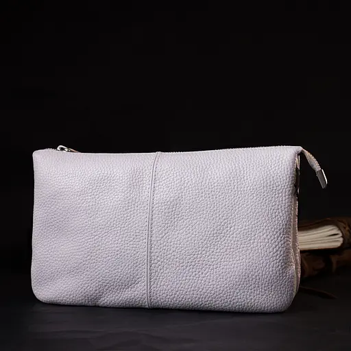 Кожаная женская сумка Grande Pelle 26х15.5х3 см sum0023593 - фото 8