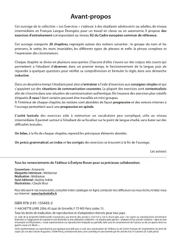 Les 500 Exercices de Grammaire Livre d'eleve A2 + corriges - фото 2