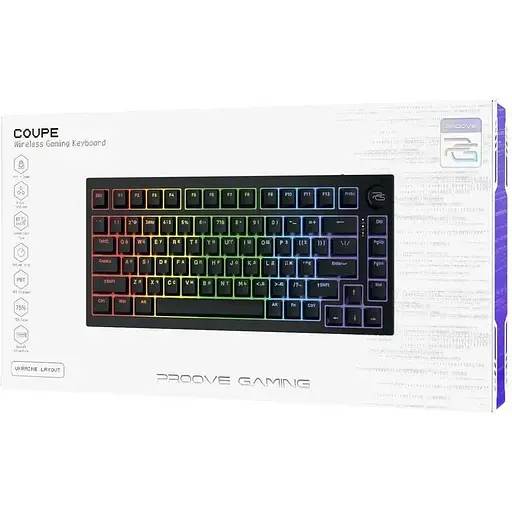 Клавиатура Proove Gaming Coupe Black (WKCP00022401) [149893] - фото 5