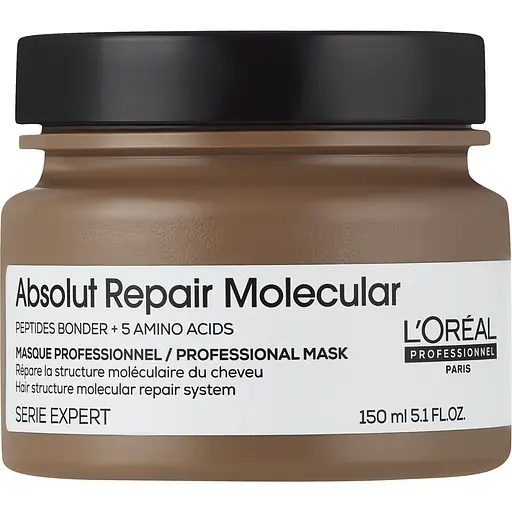 Маска L'Oreal Professionnel Absolut Repair Molecular для молекулярного восстановления структуры поврежденных волос концентрированная 150 мл - фото 1