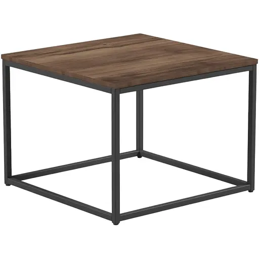 Стіл журнальний лофт Orange-Line ОП-191 600х600х450 мм Чорний/Дуб Бароко рістретто