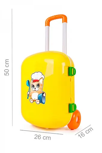 Игрушечная кухня с набором посуды 6078TXK в чемодане - фото 3