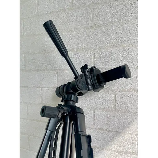 Штатив тренога NeePho NP-8830 не съемная площадка + держатель + пульт + чехол (54-155см) Черный - фото 6