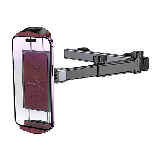 Автотримач Hoco H69 Gamble telescopic на підголівник Black / Red - фото 3