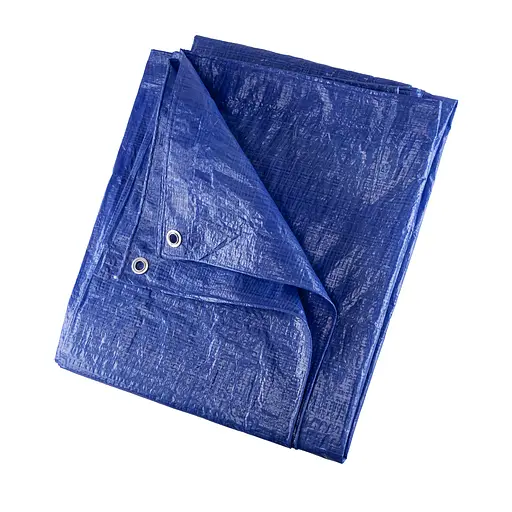 Тент тарпаулиновый Polax 4 x 5м, 45 г/м, с люверсами, двусторонняя ламинация (70-098) - фото 6