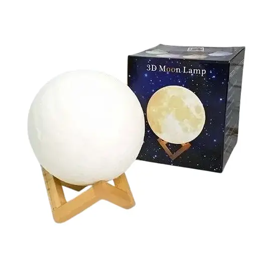 Нічник Місяць 18см USB пульт 5 кольорів Gonchar (NAT08086)