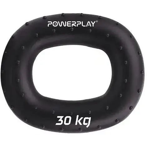 Еспандер кістьовий PowerPlay силіконовий PP-4337 Hand Grip Hard 30 кг Чорний (PP_4337_Black_30kg) - фото 1