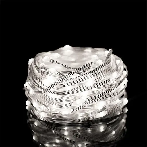 Гірлянда світлодіодна 200 LED великі краплі 20 метрів будинок/вулиця білий 8 режимів - фото 4