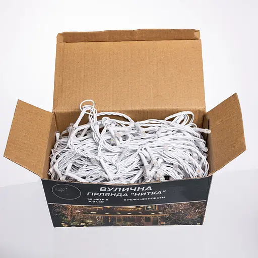 Гірлянда Нитка вулична GarlandoPro 30 м 300 LED білий дріт Мультиколор CF300L30MWML - фото 7