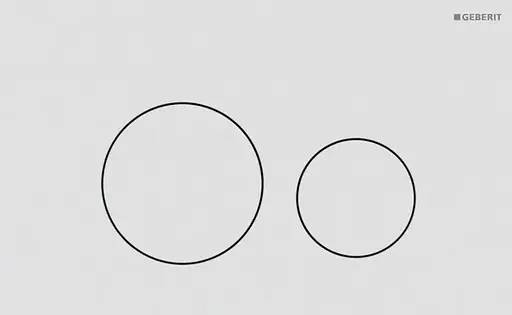 Клавіша змиву Geberit Sigma40 Round білий matt 115.628.JT.1, Білий матовий - фото 1