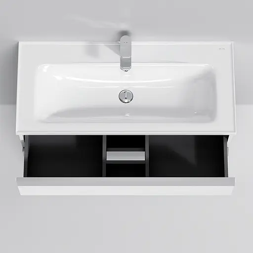 Тумба з умивальником AM.PM X-Joy підлогова 100 см 2 ящики білий MTA-FSX1002WG-WCC1002WG Білий - фото 4