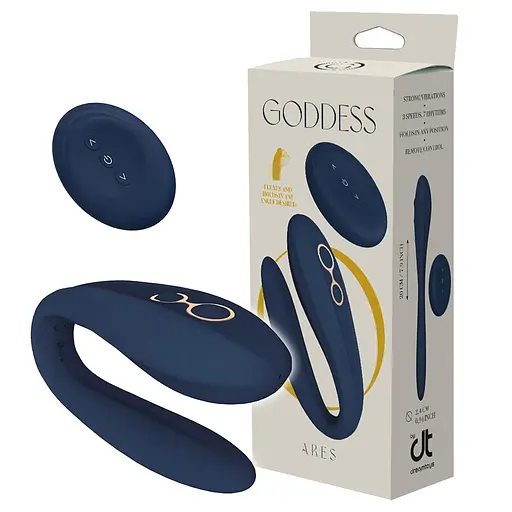 Вібратор Dreamtoys Goddess Collection Ares 20 см синій - фото 11