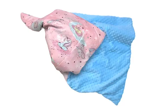 Плед з плюшем Moontime 100x80 см "Єдинороги" - фото 1