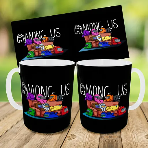 Набор: детская сумка-бананка+кружка Амонг Ас "Among Us" 32х15см,бананка для мальчика через плечо (00887) - фото 3