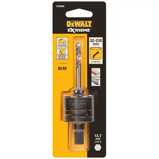 Тримач DeWalt Extreme для біметалевих коронок Ø 32-210 мм (DT90369)