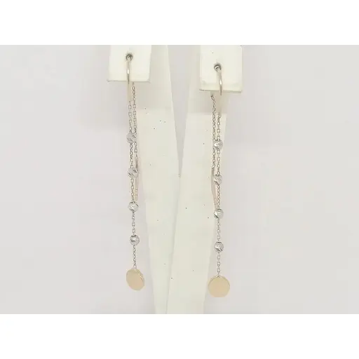 Золотые серьги-протяжки Столичная Ювелирная Фабрика. 106802 - фото 2