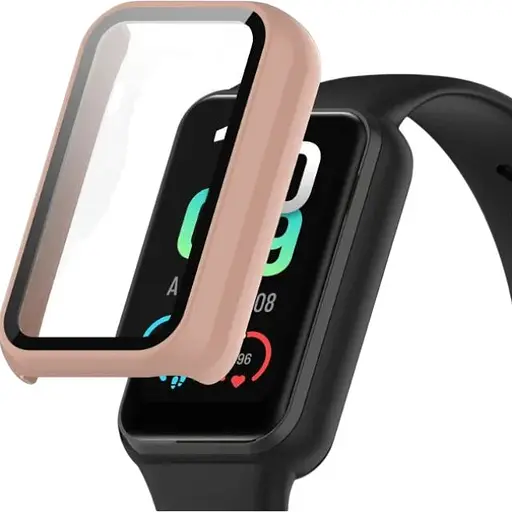 Чехол-накладка DK Пластик Gloss Glass Full Cover для Xiaomi Amazfit Band 7 (pink)