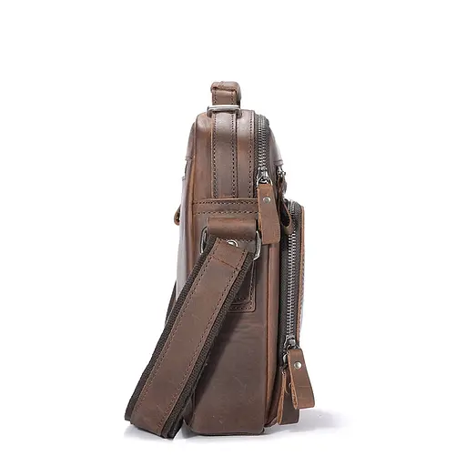 Шкіряна сумка чоловіча через плече BULL 23х18х8 см sum0028271 - фото 5