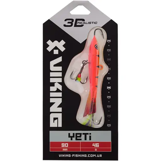 Балансир Viking Fishing Yeti Ice Jig 90mm 46.0g #15 Pink Moon - фото 2
