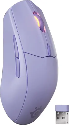 Миша SteelSeries Rival 3 Gen 2 Wireless RGB Lavender (62525) - фото 2