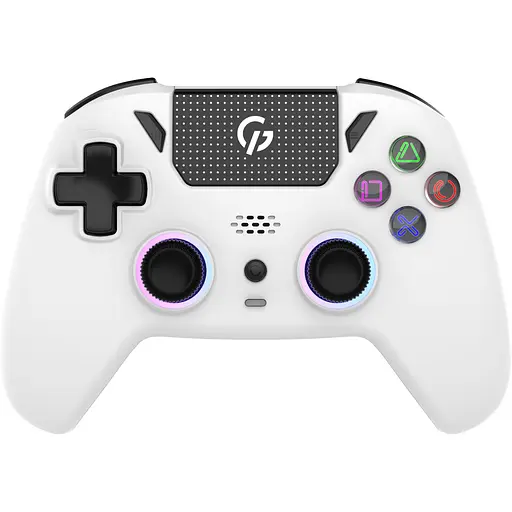 Геймпад GamePro GPS20W 2.4G/BT 5.1/USB бездротовий Switch/PC/PS/iOS/Android RGB White (GPS20W)