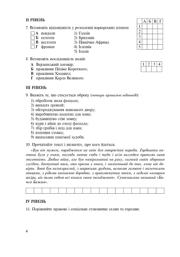 Всесвітня історія. Зошит для уроків узагальнення. 7 клас - фото 5