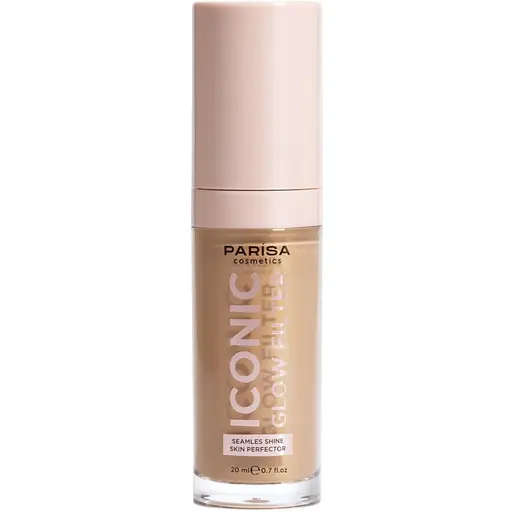 Тональное основание-флюид Parisa Iconic Glow Filter с эффектом сияния 20 мл тон № 606 Golden medium  - фото 1