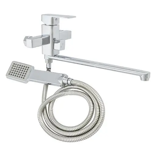 Змішувач для ванни Udis LEB7-B123 одноважільний з душовим набором Хром 30412 - фото 1