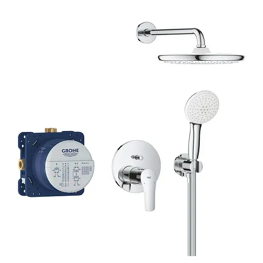 Душова система прихованого монтажу Grohe Eurosmart з Tempesta 250 25288000, Хром - фото 2