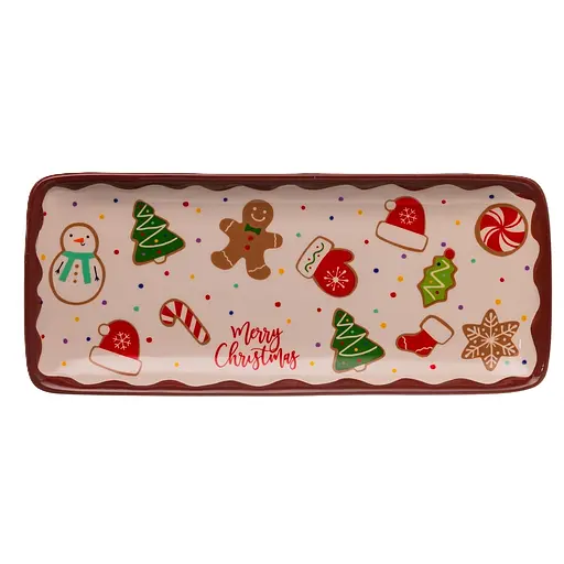 Новогодняя тарелка для подачи Yiwu CR-1-38