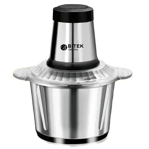 Подрібнювач для кухні, подрібнювач чопер кухонний, блендер з металічною чашою,  MultiFunction Food Blender, 1500 Вт Black