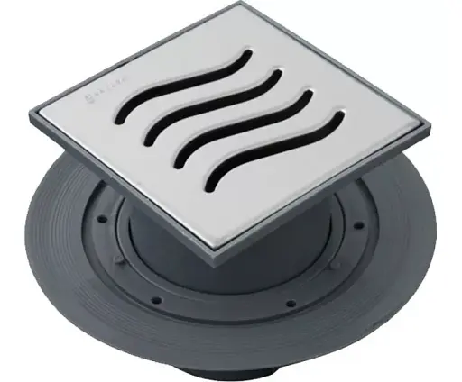 Душевой трап Pestan Confluo Vertical Dry вертикальный с фланцем 10х10 см (240159) - фото 1