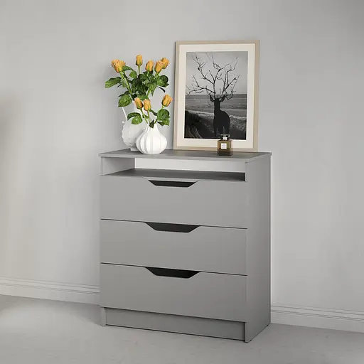 Комод в спальню MebelStar 800 Лилу 81x40x89 см Серая мышка (MBS-1343)