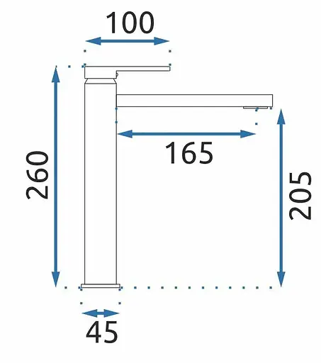 Змішувач для умивальника Rea Verso високий nikiel brushed REA-B9140 Никель - фото 5