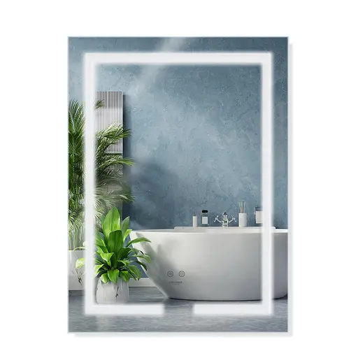 Дзеркало Kroner KRP Spiegel VR1 - 5080 з LED-підсвічуванням та антизапітнінням CV030039, Білий - фото 1