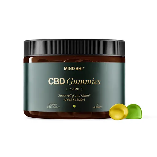 Канабидиол Mind Shi CBD Gummies Full Spectrum Apple & Lemon 750 мг 30 шт.