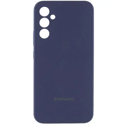 Чехол Lakshmi Silicone Cover Full Camera AA with logo для Samsung Galaxy A36 5G Синий/Midnight blue